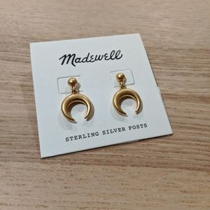 New Madewell Moon Earrings